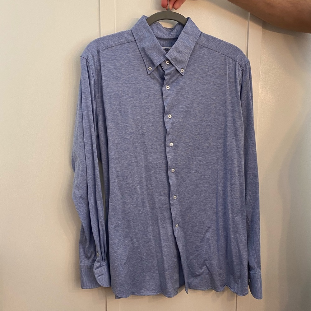Castangia Men’s blue casual button down